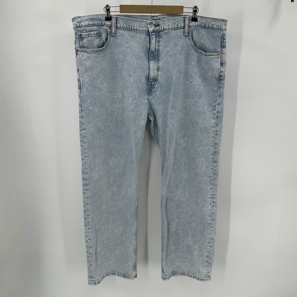 Levi’s Jeans Men’s 44x32 569 Blue Denim Red Tab Light Wash Cotton Blend